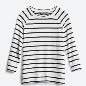 41 Hawthorn Three Quarter Sleeve Raglan Knit Top Stripped Size M EUC